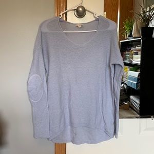 Light Purple Gap Sweater, cute elbow detail